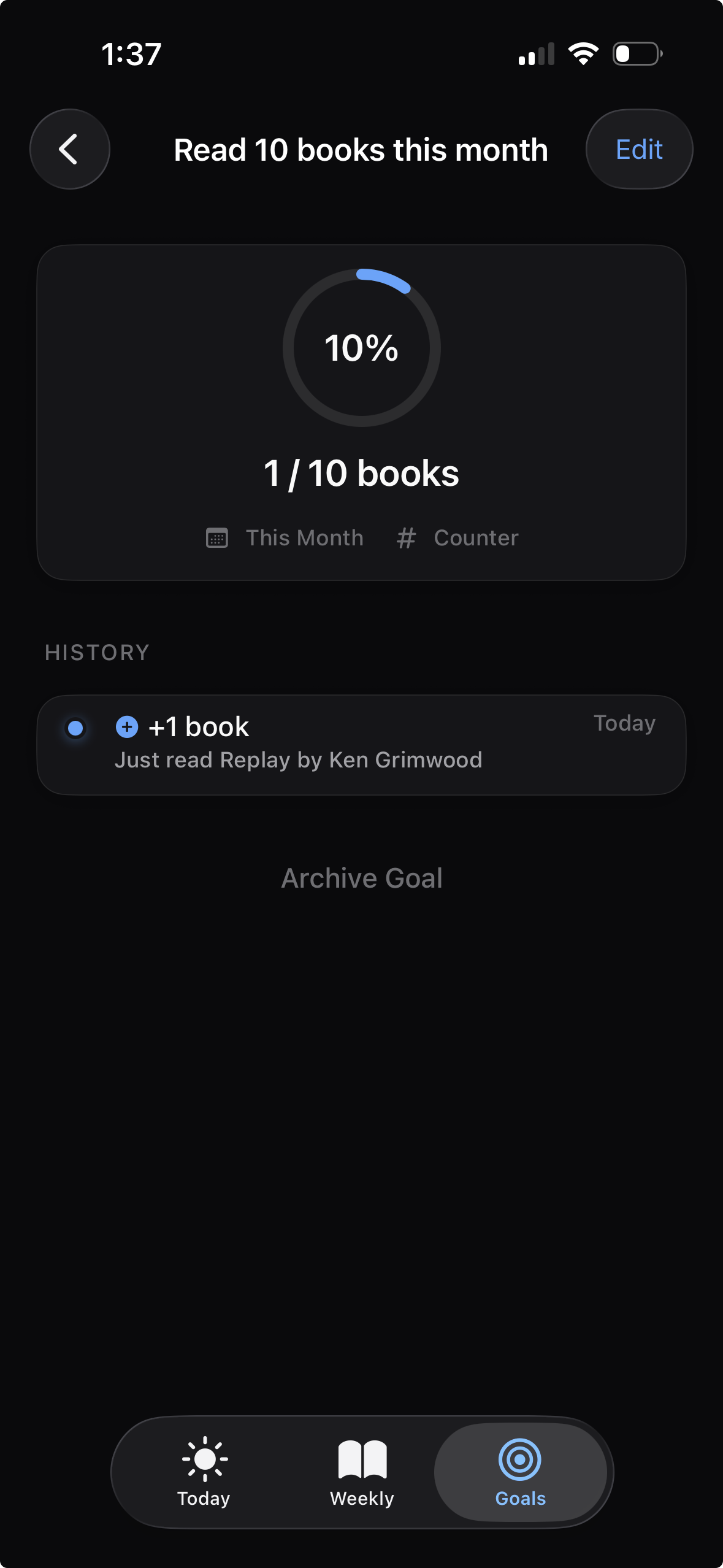 Goals & Streaks — Build habits that stick